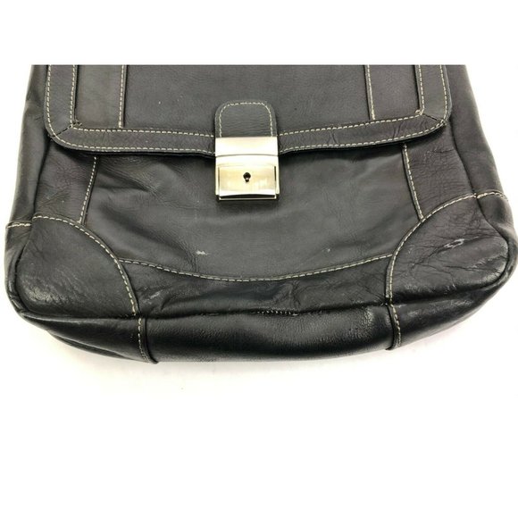 Wilsons Leather Purse Flap Cross Body Black Soft - Picture 4 of 8